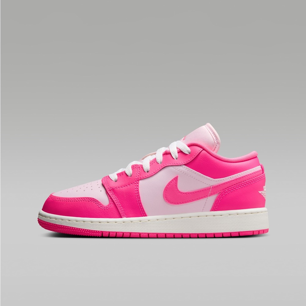 Jordan Air 1 Low GS Pink Foam and Hyper Pink